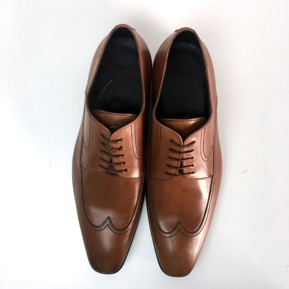 New HUGO BOSS Brown Wing Tip Oxford Size 10